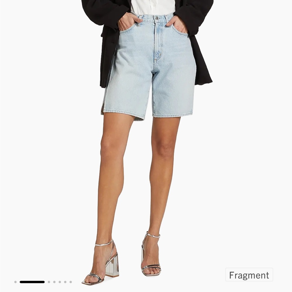 AGOLDE Vida Light Blue Denim Shorts (size 25, wash color Fragment) NWT